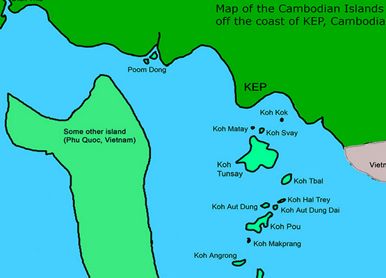 Kep Geography Island Map